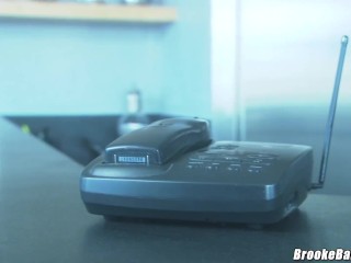 19 year old Brooke Banner stepdad shoots load on her belly