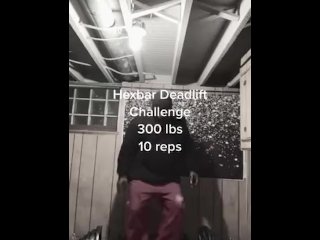 300 lb Deadlift Challenge 10 reps 