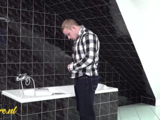 60 Year Old Granny On Her Virgin stepson &amp; Surprises Him