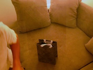 A gift for myself: a smart vibrating cockring - OMG! It works like magic! Twitching, moaning orgasm!