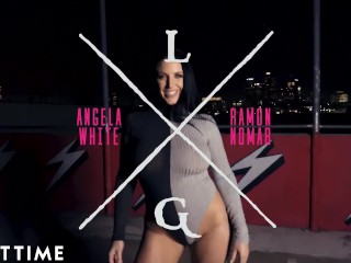 ADULT TIME Angela White &amp; Joanna Angel ANAL Oil Squirt Threesome