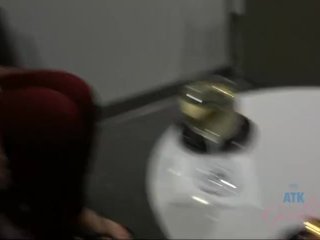 After a good fuck and creampie, Violet rides a helicopter