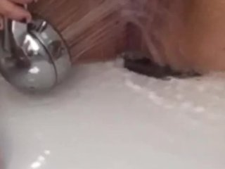 Afternoon shower masterbation. Loud female orgasm. Dirty Talk
