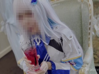 💙【Aliceholic13】 Japanese Cosplayer cumshot sex【個人撮影】ドスケベ淫乱皇女Vtuberのコスプレした痴女がバックで犯されて昇天【ありすほりっく】