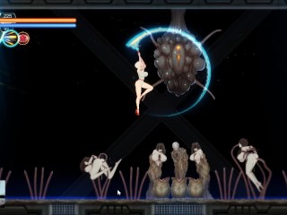 AlienQuest-EVE - blondie big breasts girl vs giant monster