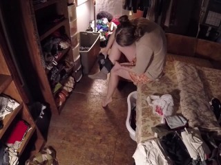 Amazing Tits Horny Girl Sucks, Rides, and Cums on Cock