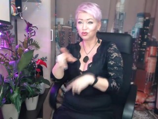 An elderly charming whore swings on my dick, shaking her big tits over my face... My slut loves it..