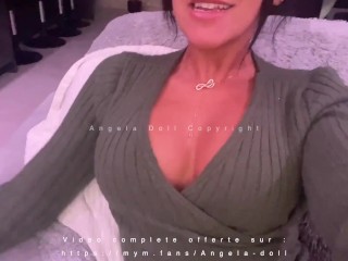 Angela Doll - j'avale le sperme d'un mec directement dans la capote après une baise en sous terrain