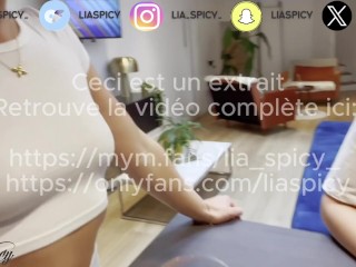 Anna_divina et Lia_spicy_ se font baiser en DP a tour de role