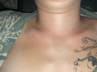 Army Girl Takes Cumshot on Face - Intense Couple Action - Jamie Stone