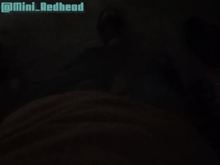 As soon as the husband came home, the wife jumped on the dick and got anal penetration Mini Redhead
