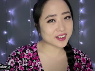 ASMR - Innocent Asian Kimmy Kalani Gives Her 1st Blowjob Roleplay
