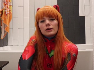 Asuka's Bitch Cock Ride - Cosplay Porn Catsuit Zentai