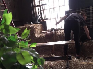 Aunt Judy's XXX - Fucking Your MILF Stepmom Aurora in the Barn (POV Experience)