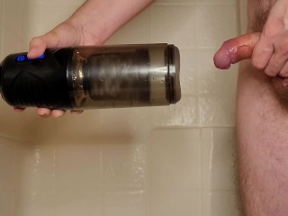 Automatic Male Masturbator Makes Big Dick Cum So Hard
