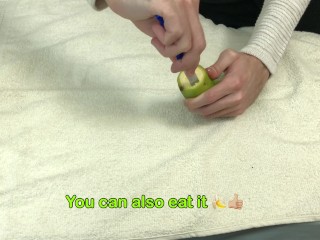 Banana Homemade Sex Toy Tutorial - Guy Dirty Talk Loud Moaning Cum 4K