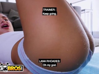 BANGBROS - Gorgeous PAWG Lana Rhoades Stretched Out By Fitness Coach Chad White (With Open Captions)
