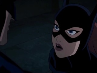 Batgirl Gets Frisky and Flashes Her Tits - Batman Cartoon Hentai Porn