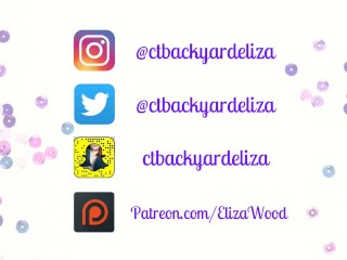 BBW Eliza Wood | Want to see more? 100 Video Giveaway | ctbackyardeliza