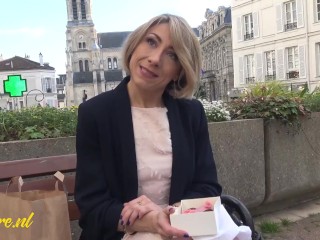 Beautiful French MILF Waiting Outside To Be Picked Up &amp; Fucked In Her Ass