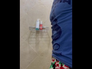 Before a hot shower