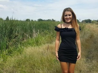BellaBluee-Quicky Public Sex in Nature Hot Cumshot