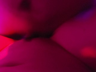 Bi hubby guides lots of cocks into his hotwife, then cleans her cum off of their cocks