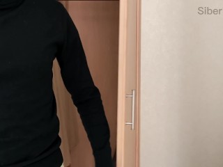 Big ass MILF hides her lover in the closet