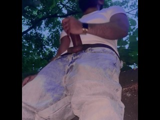 BIG BULLY BUSTING A NUTT OUTSIDE