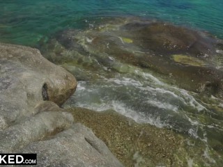 BLACKED Strong black man fucks blonde tourist on the beach