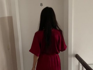 Boring quarantine ended with fucking at the neighbor's house