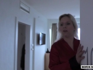 BORIS SCHWARZ: Pretty Blonde Hooker Creampied In Hotel - Cumming Deep Inside