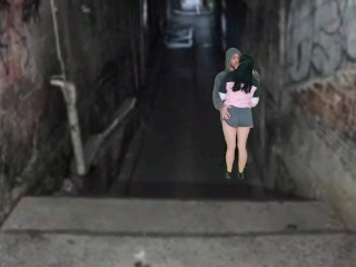 Brunette has sex in the favela with the owner of the hill after the funk dance