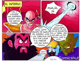 Bulma y Milk hacen trío con Nappa para salvar la tierra