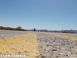 Busty biker beauty Destiny Dixon gets caught speeding