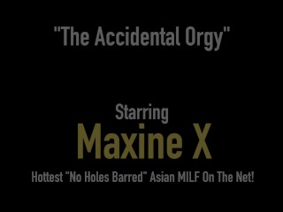 Cambodian Cougar Maxine-X &amp; Selah Rain Butt Banged By 6 BBCs