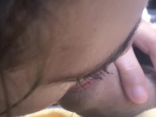 Car sex. Teen girl suck my dick and jerk me off in moody Gardens parking lo