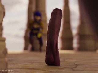 Carmelita the Fox is trying to catch that SSD (super suckable dick )