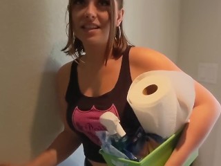 Casting Curvy: My Thick Maid Cleans Naked For A Good Review