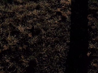 Caught masturbating on the Street in the camper