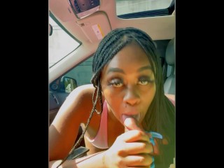 CAUGHT SUCKING DICK IN THE PARKING LOT