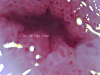 Cervix Throbbing, Dilated, Heartbeat, Extreme Close-up, Stunning, ASMR