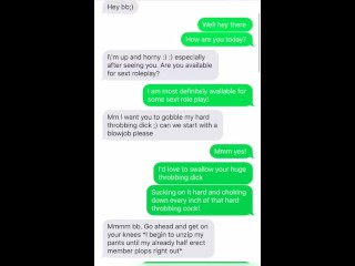 Cheating WIFE SEXTING (Anal, Throat Fuck)