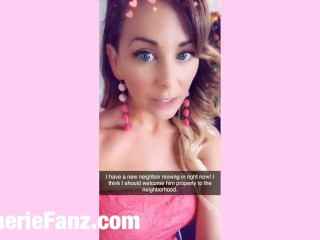 Cherie Deville Fucks her New neighbor in the U Haul while his wife is inside 