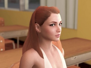 College Freshman Grows Big Huge Boobs in School - Futa 'Cums' to Fuck