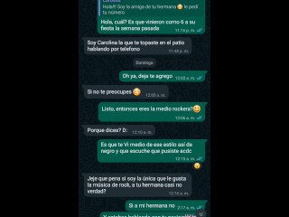 CON UNA AMIGA DE MI CARNALA POR WHATSAPP