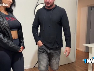 Contratei Kel Abate e seu marido para um show de sexo ao vivo. Exclusivo pra mim.