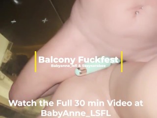 Cruise ship balcony bareback orgy