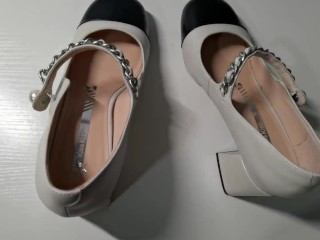 Cum on sexy shoes