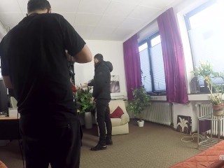 Cum se filmeaza un film Porno Producator Titus Steel, Actori Stefan Steel si Sandy Big Boobs